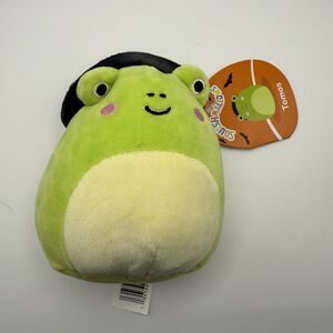 Squishmallows TOMOS THE FROG IN WITCH HAT Halloween Plush Animal New | NWT 5”